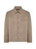 Manière De Voir Leo hatched tailored long sleeve overshirt