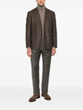 Corneliani check-pattern virgin wool blazer