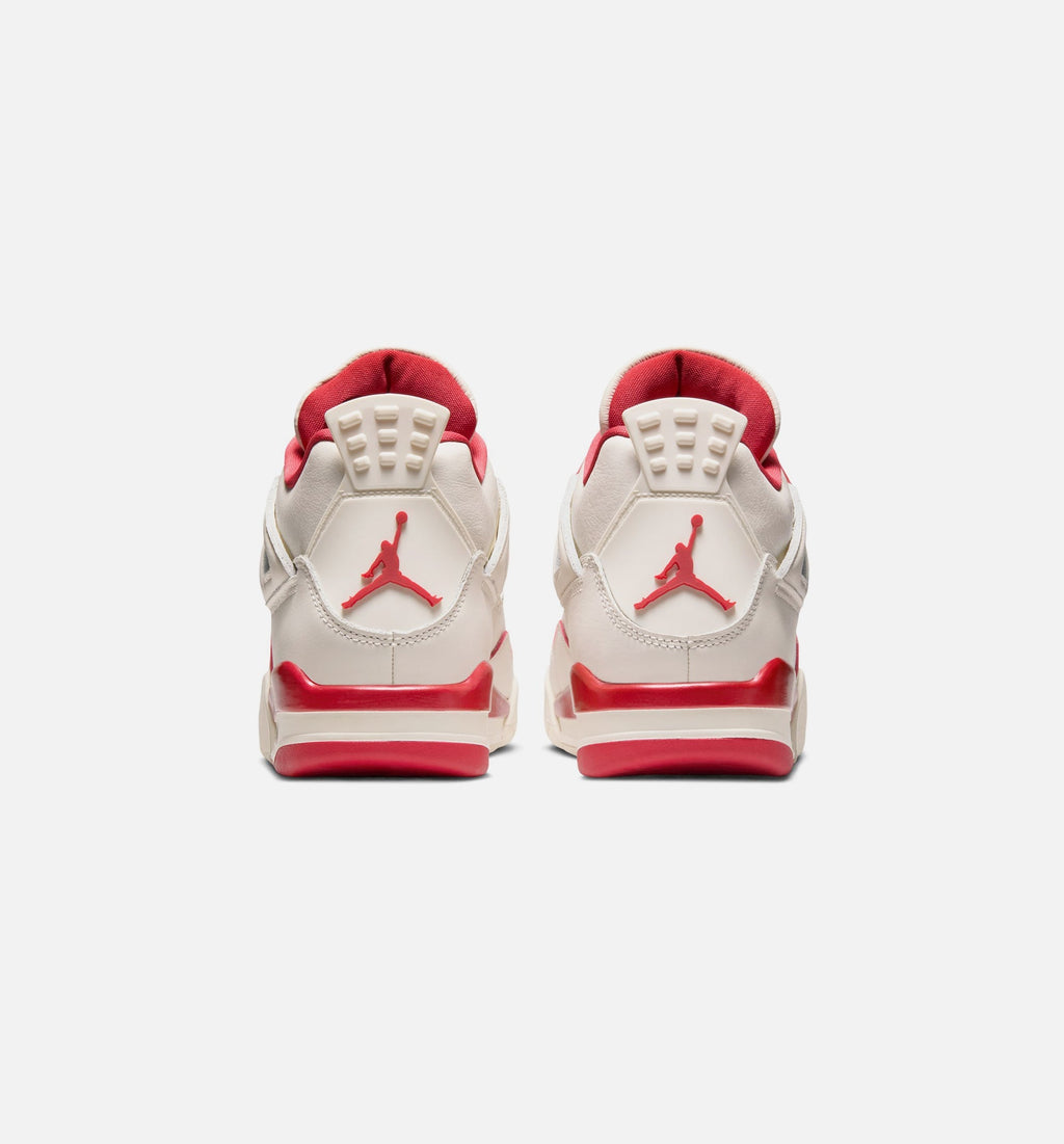 Air Jordan 4 Retro Valentine's Day Women's Lifestyle Shoes - Pale Ivory / Sierra Red / Tough Red