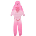 Sp5der Gradient Spider-Web Hoodie & Sweatpants Set