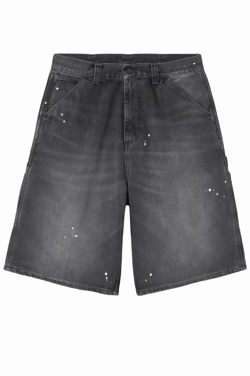 CARHARTT WIP OG SINGLE KNEE SHORT Black Destroy wash / Splatter