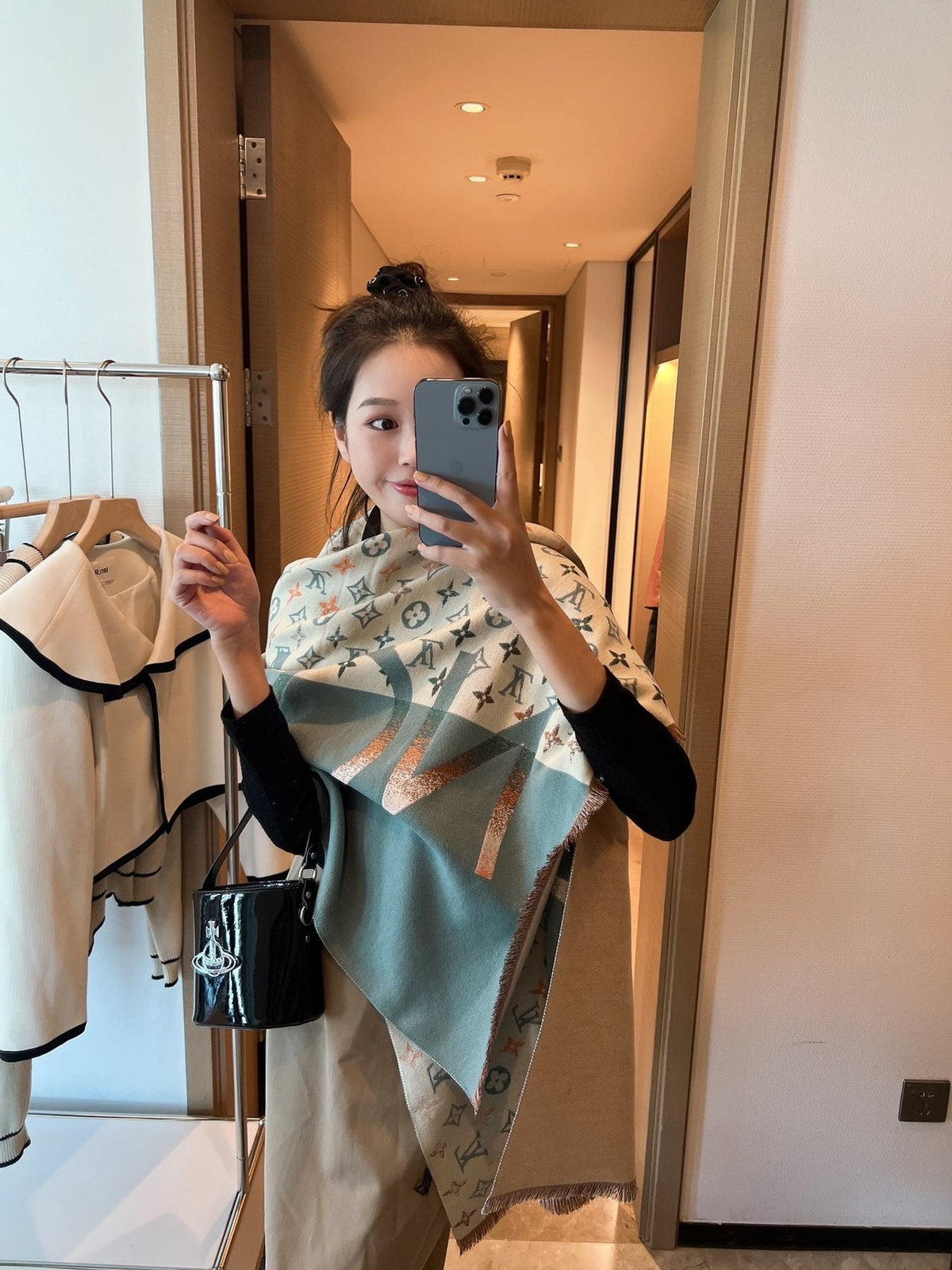 Louis Vuitton Patterned Long Scarf